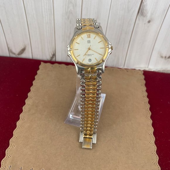 Vintage Givenchy Paris Watch Gold Plated 10 Micron with scratch Free Crystal - Picture 2 of 8